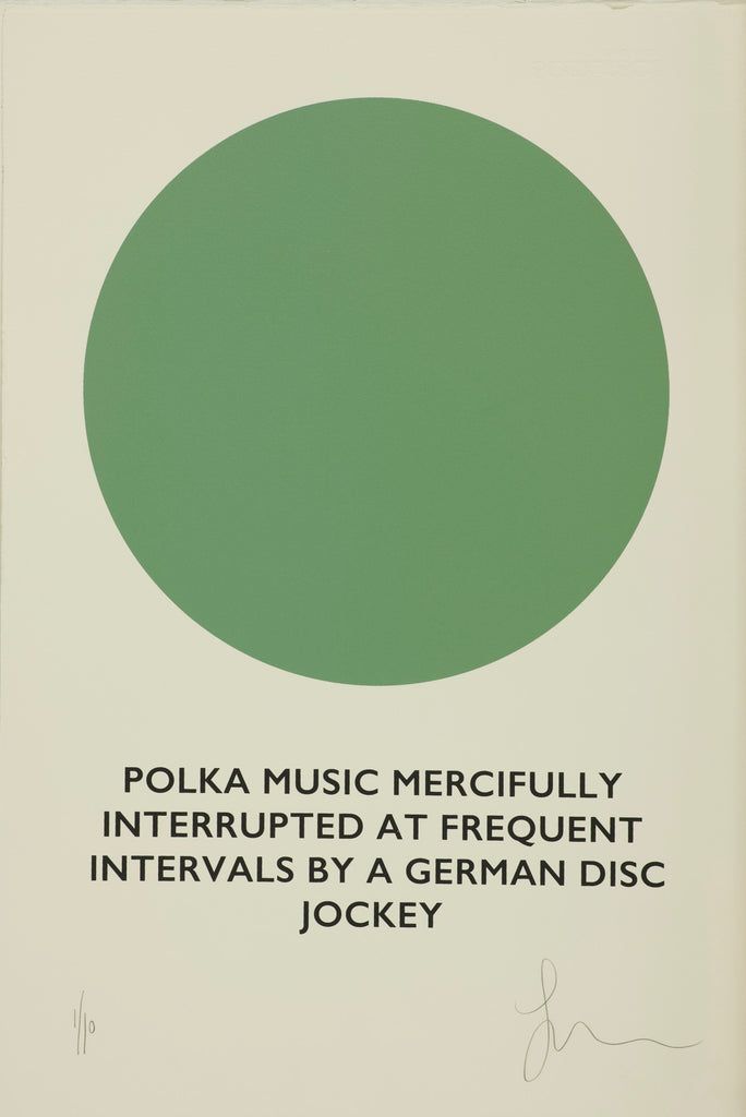 Polka music mercifully interrupted at frequent intervals by a german disk jockey